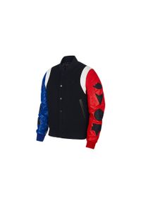Nike - Kurtka męska nike air jordan sport dna varsity jacket black. Kolor: czarny. Sport: bieganie #2