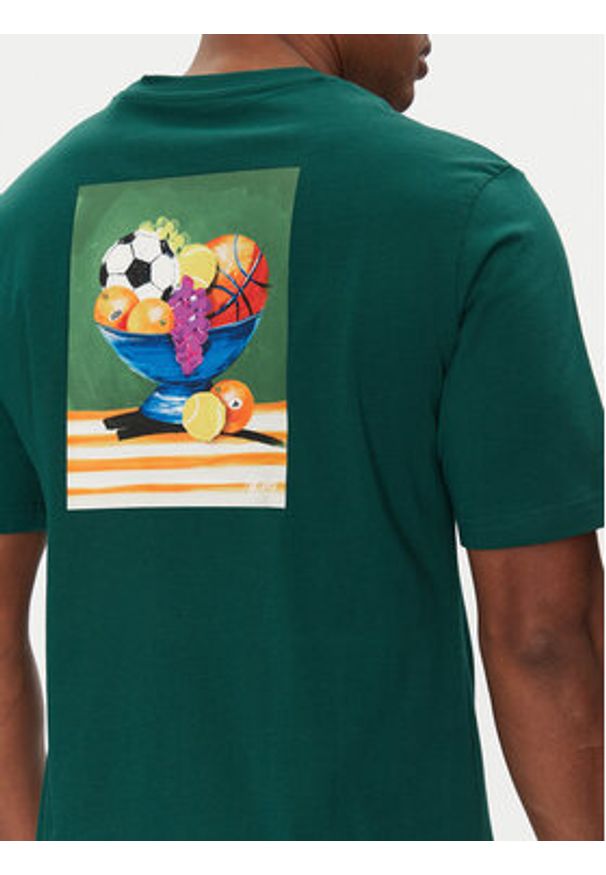 Adidas - adidas T-Shirt Lounge Still Life Bowl Graphic JJ3961 Zielony Regular Fit. Kolor: zielony. Materiał: bawełna