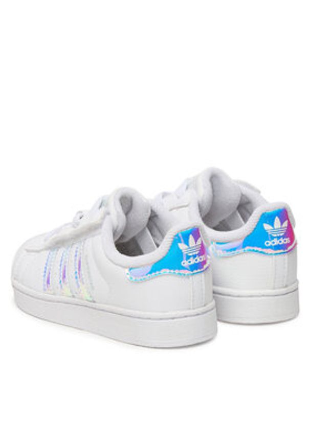 Adidas - adidas Sneakersy Superstar II Cf El I JQ1791 Biały. Kolor: biały. Materiał: skóra. Model: Adidas Superstar