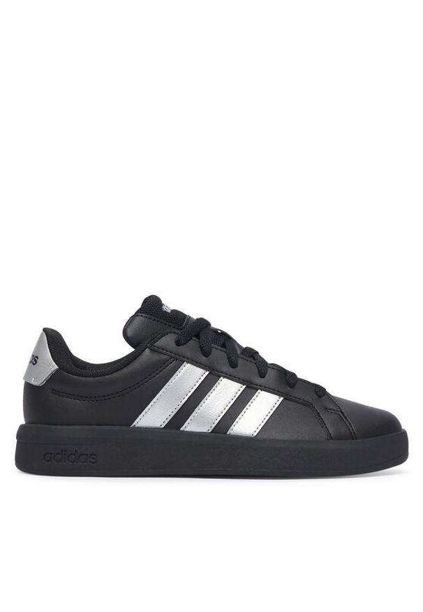 Adidas - adidas Sneakersy Grand Court 3.0 Shoes Junior KI7201 Czarny. Kolor: czarny. Materiał: skóra