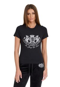 Juicy Couture - JUICY COUTURE Czarny t-shirt Enzo Dog Crest. Kolor: czarny #6