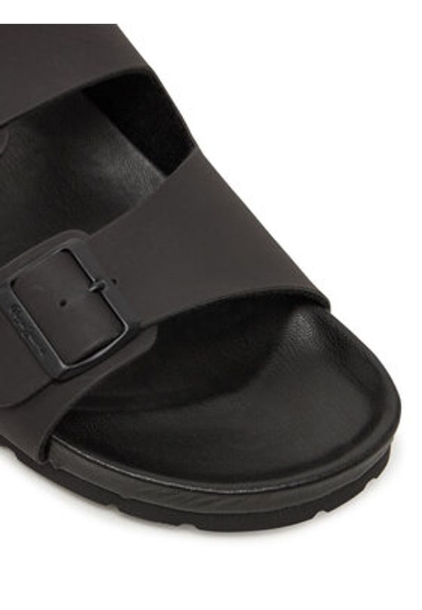 Pepe Jeans Klapki PMS90101 Czarny. Kolor: czarny. Materiał: skóra