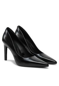 Calvin Klein Szpilki Heel Pump 90 - Brush L HW0HW02263 Czarny. Kolor: czarny. Materiał: skóra. Obcas: na szpilce #5