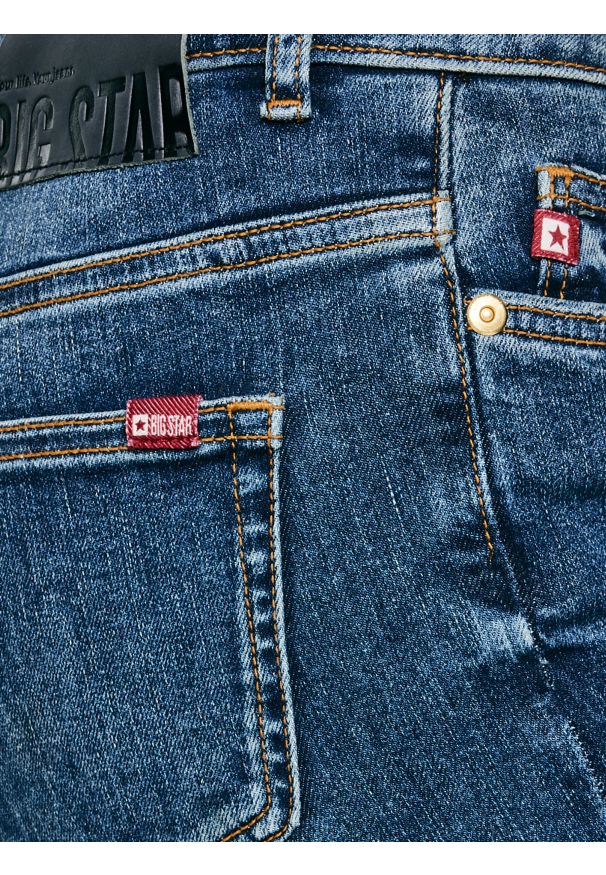 Big-Star - Jeansy damskie granatowe Adela Bootcut 536. Kolor: niebieski. Styl: klasyczny