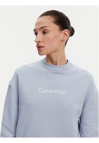 Calvin Klein Bluza Hero Logo K20K205450 Błękitny Regular Fit. Kolor: niebieski. Materiał: bawełna #4