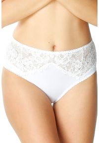 MEWA Lingerie - Figi damskie Vera wysoki stan z koronką. Stan: podwyższony. Materiał: koronka. Wzór: koronka #1