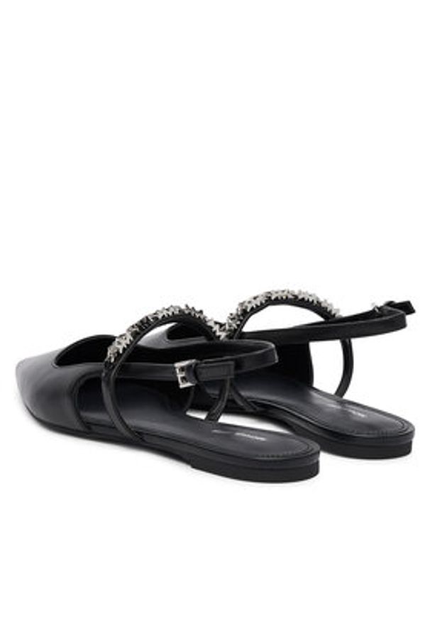 MICHAEL Michael Kors Baleriny Dina 40R6DIFP2L Czarny. Kolor: czarny. Materiał: skóra