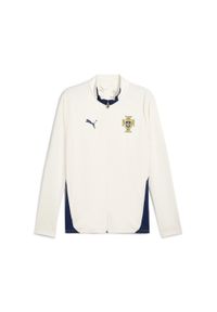 Puma - Męska kurtka treningowa Portugalia PUMA. Kolor: beżowy, niebieski, wielokolorowy. Sport: bieganie