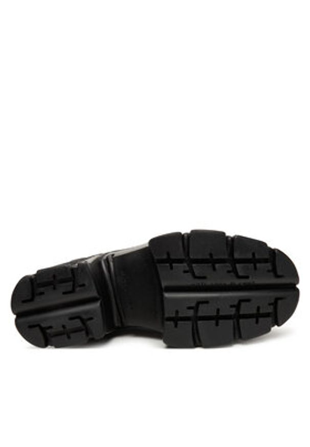 NEW ROCK Botki M-TM001-C2 Czarny. Kolor: czarny. Materiał: skóra. Styl: rockowy