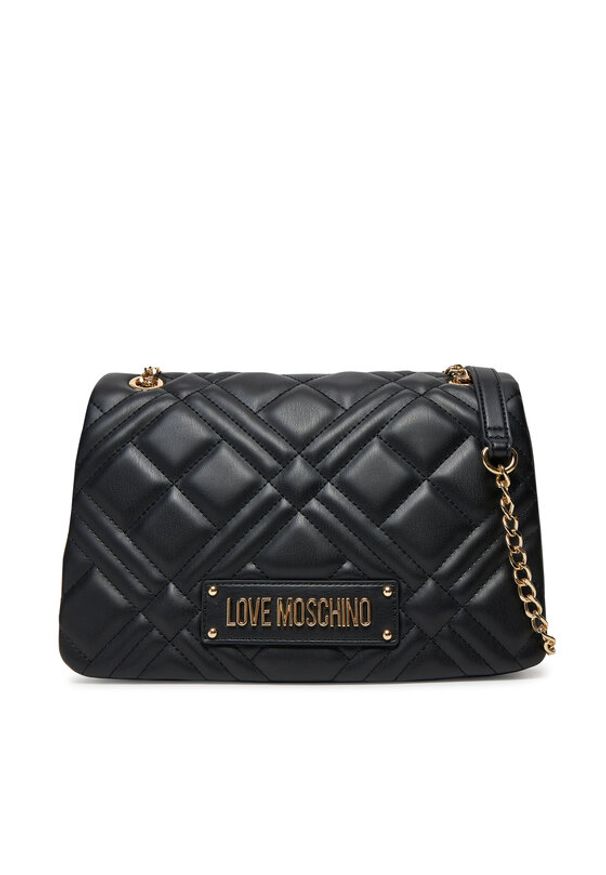 Love Moschino - LOVE MOSCHINO Torebka JC4153PP0MLA0000 Czarny. Kolor: czarny. Materiał: skórzane