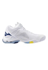 Mizuno - Męskie Buty Treningowe Wave Lightning Z8. Kolor: niebieski, biały, wielokolorowy. Model: Mizuno Wave. Sport: turystyka piesza