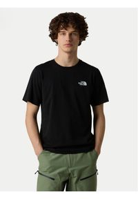 The North Face T-Shirt Vertical NF0A8EE7 Czarny Regular Fit. Kolor: czarny. Materiał: bawełna