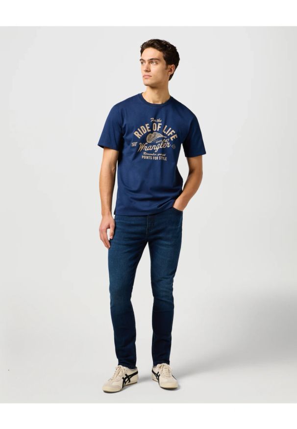 Wrangler - MESKA KOSZULKA WRANGLER AMERICANA TEE NAVY 112362792