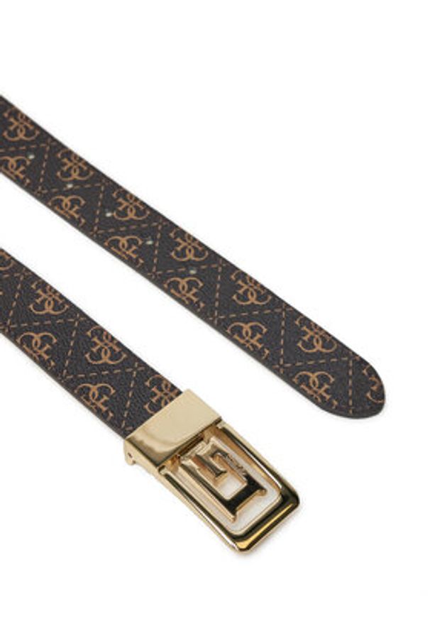 Guess Pasek Damski BW9207 P5130 Brązowy. Kolor: brązowy. Materiał: skóra