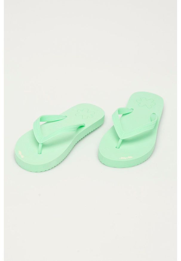 Flip*Flop Japonki damskie kolor zielony. Kolor: zielony