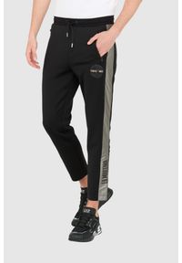 La Martina - LA MARTINA Czarne męskie spodnie Slim Fit, Rozmiar L. Kolor: czarny. Materiał: poliester #7