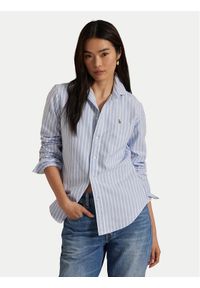 Polo Ralph Lauren Koszula 211891377004 Niebieski Regular Fit. Typ kołnierza: polo. Kolor: niebieski. Materiał: bawełna