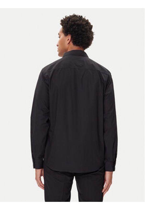 Versace Jeans Couture Koszula 79GALKR1 Czarny Regular Fit. Kolor: czarny. Materiał: bawełna