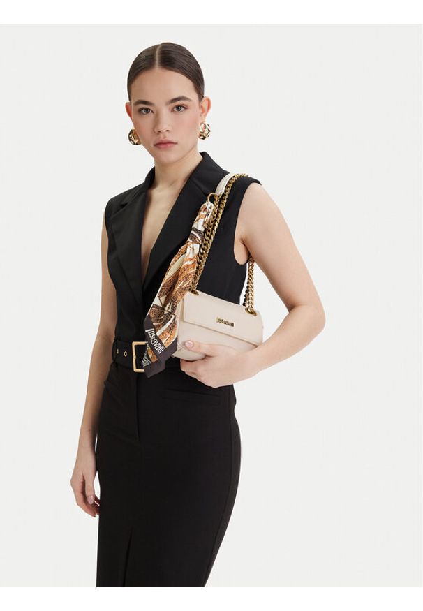 Just Cavalli Torebka 80RA4BF5 ZSB81 Écru. Materiał: skórzane