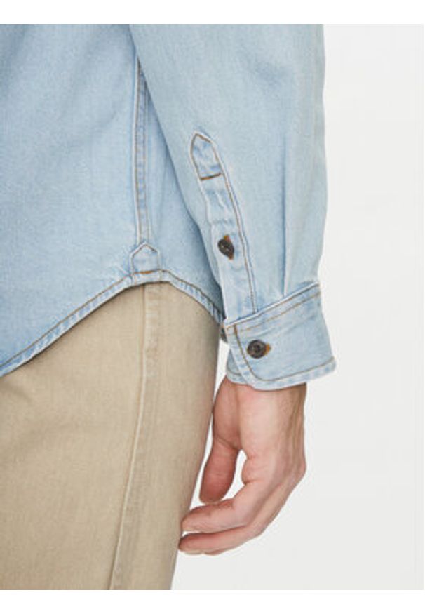 Vans Koszula jeansowa VN000M12IYR1 Niebieski Regular Fit. Kolor: niebieski. Materiał: bawełna