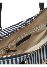 TOMMY HILFIGER - Tommy Hilfiger Torebka Poppy Summer Tote AW0AW17203 Granatowy. Kolor: niebieski