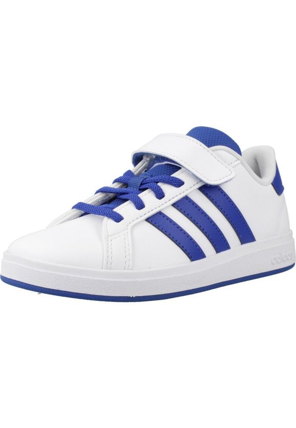 Adidas - Buty ADIDAS GRAND COURT 2.0 EL Biały. Okazja: na co dzień. Kolor: biały. Materiał: syntetyk, tkanina