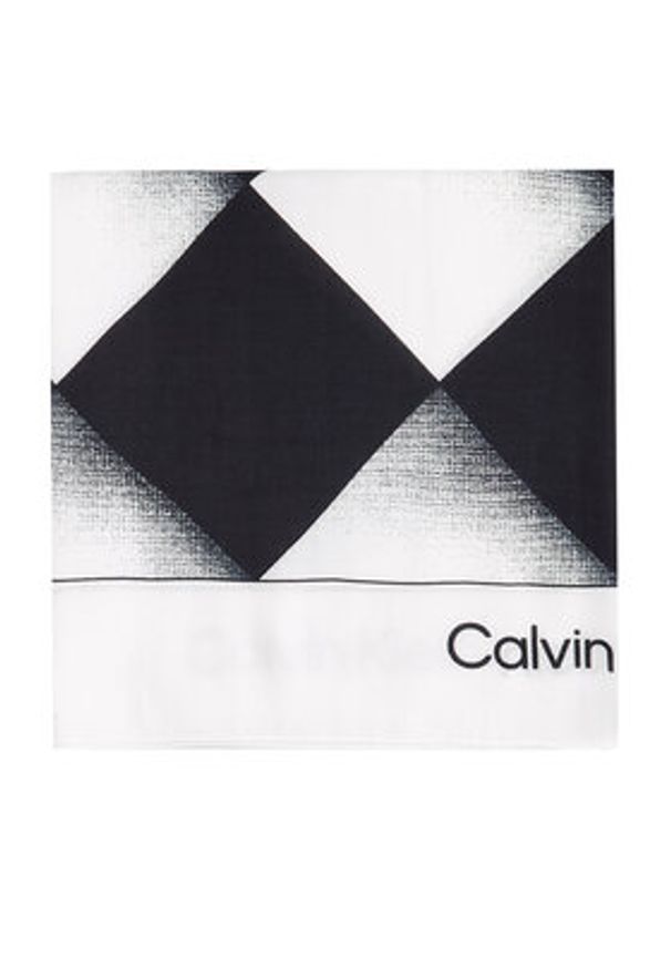 Calvin Klein Chusta K60K613232 Czarny. Kolor: czarny. Materiał: materiał