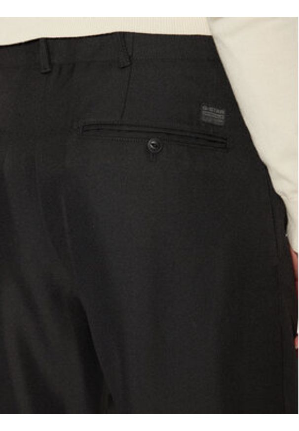 G-Star RAW - G-Star Raw Spodnie materiałowe D25236 6484 Czarny Loose Fit. Kolor: czarny. Materiał: syntetyk