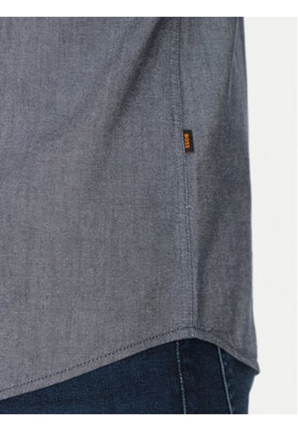 BOSS Koszula Rickert 50519707 Granatowy Regular Fit. Kolor: niebieski. Materiał: bawełna