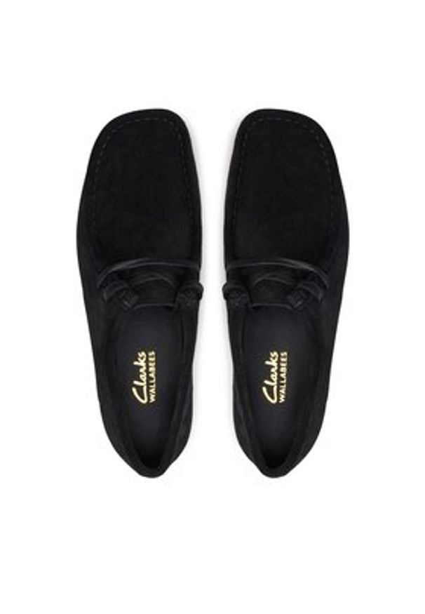 Clarks Półbuty Wallabee Evo Sh 26174746 Czarny. Kolor: czarny. Materiał: zamsz, skóra