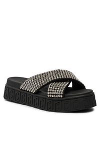 Liu Jo Klapki Lovely Sandal 02 BA4133 TX421 Czarny. Kolor: czarny. Materiał: materiał