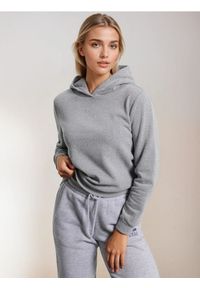 Sinsay - Bluza z kapturem i kieszenią - szary. Typ kołnierza: kaptur. Kolor: szary