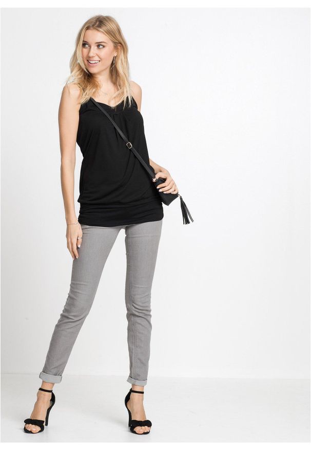 bonprix - Top. Kolor: czarny. Długość rękawa: na ramiączkach