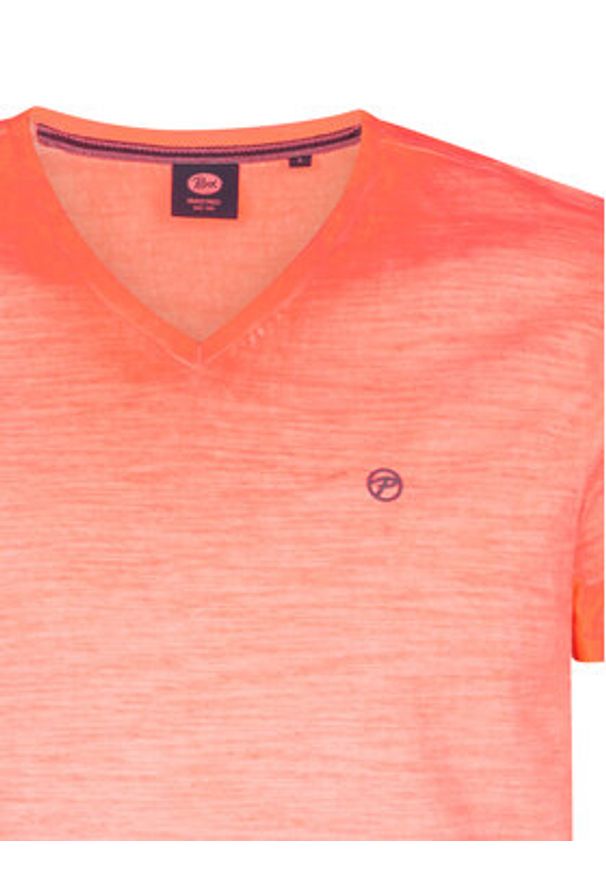 Petrol Industries T-Shirt M-1050-TSV662 Pomarańczowy Regular Fit. Kolor: pomarańczowy. Materiał: bawełna