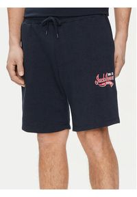 Jack & Jones - Jack&Jones Komplet 2 par szortów sportowych Logo 12257015 Granatowy Comfort Fit. Kolor: niebieski. Materiał: bawełna, syntetyk. Styl: sportowy #7