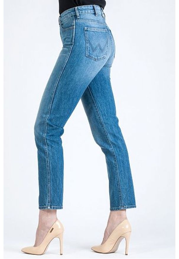 Wrangler - WRANGLER RETRO SLIM DAMSKIE SPODNIE JEANSOWE RETRO BLUE W239GW071 112127894. Styl: retro