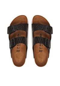 Birkenstock Klapki Arizona zebra 1029560 Czarny. Kolor: czarny. Materiał: skóra. Wzór: motyw zwierzęcy #6