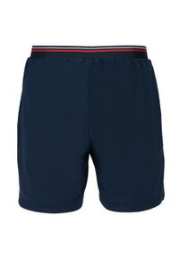 Spodnie sportowe męskie Fila Short Stephan. Kolor: niebieski. Materiał: syntetyk, materiał. Długość: krótkie