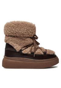 DeeZee Śniegowce LORRAINE N10386 Brązowy. Kolor: brązowy. Materiał: materiał #1