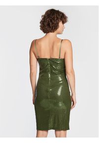 Guess Sukienka koktajlowa Kayla W2BK43 KBDV0 Zielony Slim Fit. Kolor: zielony. Materiał: syntetyk. Styl: wizytowy #5