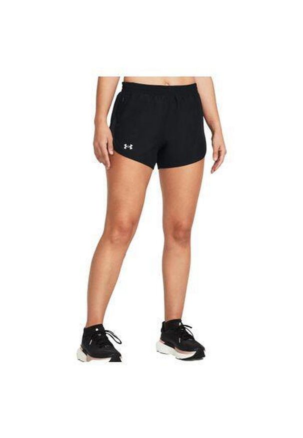 Under Armour - Spodenki fitness damskie UNDER ARMOUR Fly-By 3" Shorts. Kolor: czarny. Sport: fitness