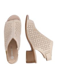 Remonte Sandały CEO-R8777-60 Beżowy. Kolor: beżowy. Materiał: skóra #3