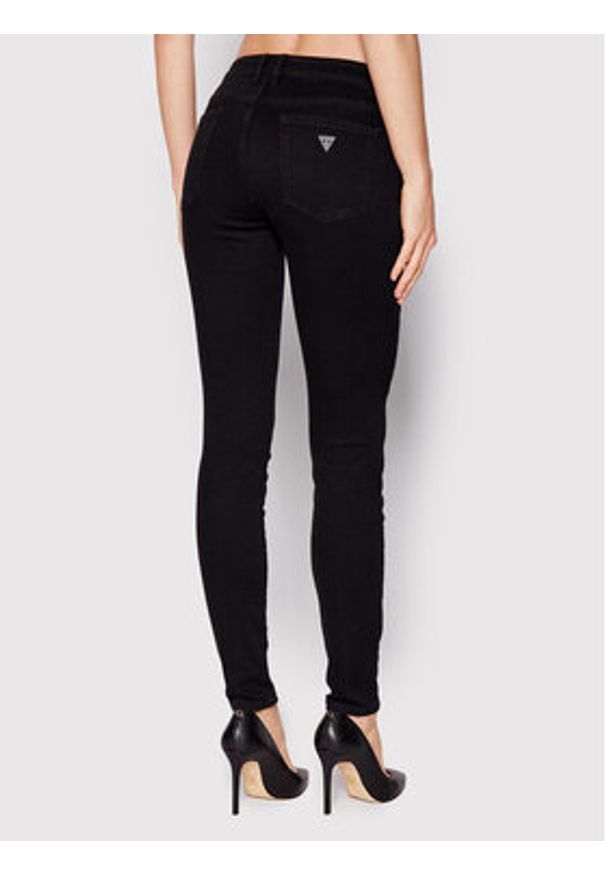Guess Jeansy Annette W2YA99 D4PZ1 Czarny Skinny Fit. Kolor: czarny
