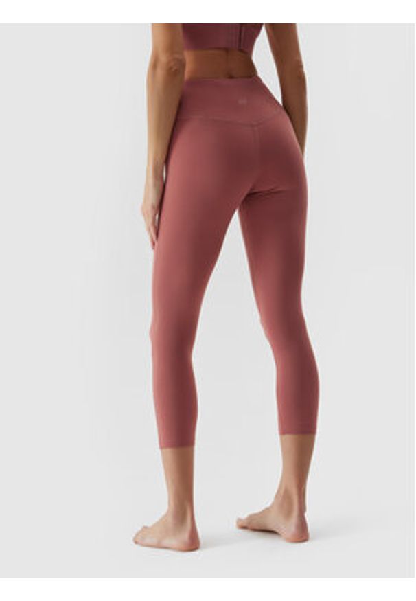 4f - 4F Legginsy 4FAW23TFTIF155 Czerwony Slim Fit. Kolor: czerwony. Materiał: syntetyk