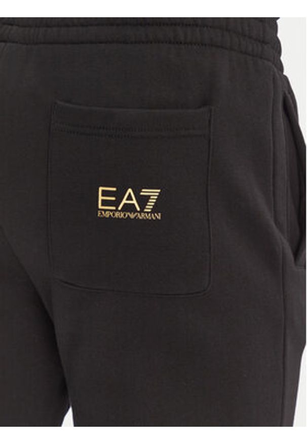 EA7 Emporio Armani Spodnie dresowe 7M000572 AF10377 MC004 Czarny Regular Fit. Kolor: czarny. Materiał: bawełna