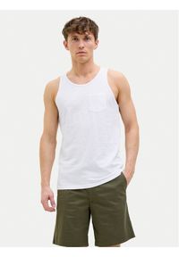 Jack & Jones - Jack&Jones Tank top Jake 12270577 Biały Regular Fit. Kolor: biały. Materiał: bawełna