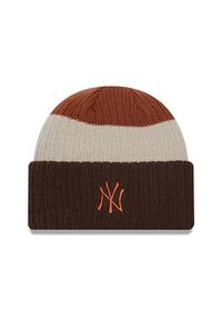 Czapka New Era New York Yankees Stripe 60364191 - multikolor. Kolor: wielokolorowy. Materiał: akryl, dzianina. Wzór: aplikacja. Sezon: zima. Styl: klasyczny