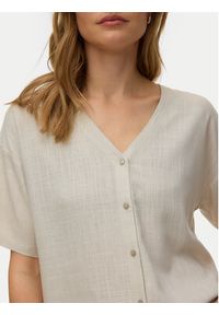 Vero Moda Koszula Rosie 10346914 Beżowy jasny Loose Fit. Kolor: beżowy. Materiał: wiskoza #2