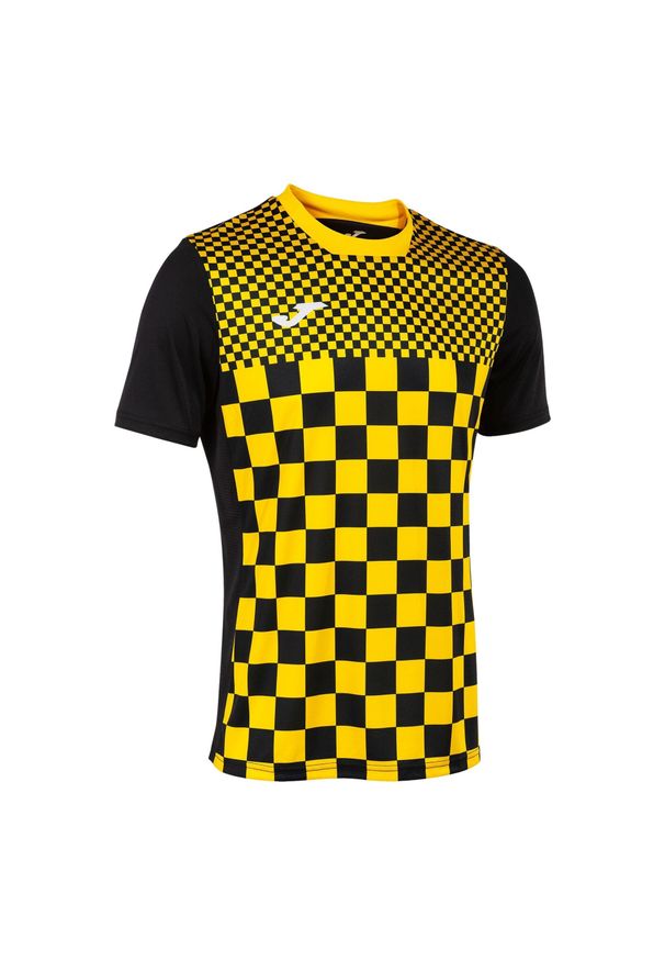 Koszulka dla dzieci Joma Flag III. Kolor: wielokolorowy, żółty, czarny. Materiał: poliester. Sport: piłka nożna