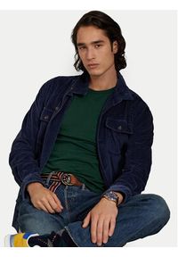 Polo Ralph Lauren T-Shirt 710740727099 Zielony Custom Slim Fit. Typ kołnierza: polo. Kolor: zielony. Materiał: bawełna #6